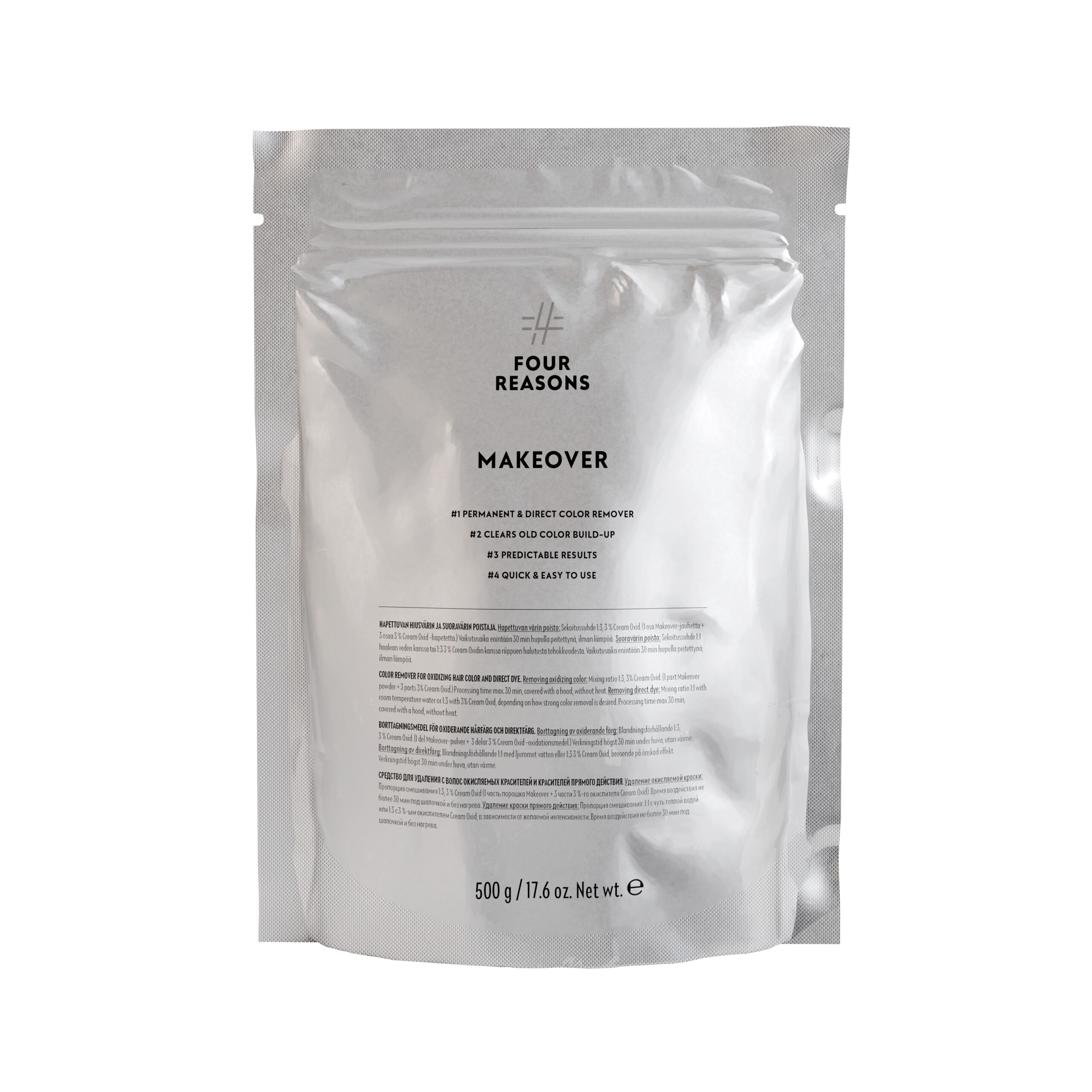 Four Reasons Makeover – Värvieemaldaja 500g
